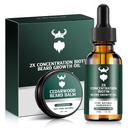 Kit di crescita del cuscinetto - 2X Biotina di concentrazione per gli uomini, Argan naturale, oli di Jojoba e vitamine (Cedarwood)