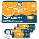 Compresse elettrolitiche da cucire per pallets, tavolini da sale senza zucchero 80 Count Fast-Dissolve - Variety Pack per rapida idratazione, corsa all'aperto, escursionismo, sport | Keto & Vegan Friendly | 4 Pack