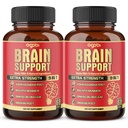 agobi 9in1 Brain Support Supplemento - 2 Pacchetti 60 Contenitori Blended Ashwagandha, Panax Ginseng, Gotu Kola, Ginkgo, Black Pepper & More - Accuratezza, Focus, Memory & Energy Production Support
