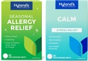 Bundle di Hyland's Indoor and Outdoor, non Drowsy Stagionale Allergy Relief Pills 60 CT and Calm Tablets, Natural Relief of Anxiousness, Nervousness, Stress e Irritability 50 CT
