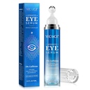 5% Caffeina Peptide Eye Serum, Sotto Eye Roller Cream per cerchi scuri, Puffiness, Borse sotto gli occhi - 360 Massaggio Ball Cream per rughe, linee sottili e disinfestazione (blu)