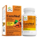 Terry naturalmente CuraMed 500mg - Integratore antiossidante per il supporto alla salute cerebrale e immunitaria - Supplemento con curcumina e olio essenziale curcuma - Supporto al fegato di erbe - 60 Softgels