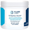 Klaire Labs SFI Health VitaSpectrum Powder - Multivitamin/Mineral per bambini con 23 Nutrienti essenziali in Berry-Pomegranate per bambini, senza rame, ferro, glutine o caseina (30 Serve, 171 Grammi)