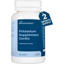 Miglioramento della vita Cardio Potassium Supplement Supporta il muscolo, la Nerve & la salute cardiovascolare – 750 mg di bicarbonato di potassio Promuove senza additivi ed è fatto in USA (120 capsule – 60 Serve)