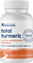 Curcumina di curcuma di Patto Nativo con olio di semi neri - Supplemento avanzato di supporto antiossidante e misto - Softgel Turrici Premium con assorbimento elevato, non OGM & senza glutine, 60 Softgels