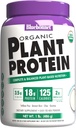 Bluebonnet Nutrition Organic Plant Protein - 18g Protein, 3.5g Fiber – Chia, Quinoa & More - Non-GMO, Vegan, Kosher, USDA Organic, No Sugar Aggiunto – Libero di Gluten, Soy & Milk - 1 LB, Vanilla Flavor
