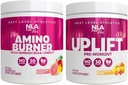 NLA per il suo pre / intra allenamento Stack (include il suo termogenico Amino Hawaiian Sunset e Uplift Max Pre allenamento Anelli di pesca acida)