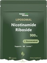 Liposomal Nicotinamide Riboside Supplemento, Nicotinamide Riboside Resveratrolo 900mg per Anti-invecchiamento, Energia, 80 capsule,