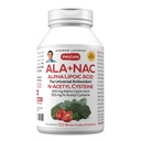 ANDREW LESSMAN ALA + NAC Alpha Lipoic Acid con N-Acetyl-Cysteine 60 capsule - Ultra-High Potency, supporto antiossidante per il sistema nervoso, cuore, cervello, fegato, reni, polmoni, energia. Nessun Additivo