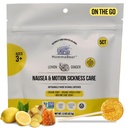 MommaBear Nausea & Motion Sickness Lollipops – Non OGM Lemon & Ginger Candy per Nausea – Organic Lollipops for Kids 3+ & Pregnant Women to Alleviate Queasiness – Kids Travel Essentials (5 Pack)