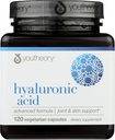 Youtheory Acid Hyaluronic Formula avanzata, Dairy Free, 120 capsule (Pack of 1)