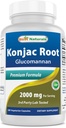 Migliori naturali Konjac radice 2000mg, 180 conte