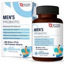 NATURA TARGET Probiotici per gli uomini con supplemento di cura degli uomini, prebiotici e probiotici per la salute digestiva e immunitaria degli uomini, 60 miliardi di CFU & 14 Strains Shelf Stable, Gluten & Soy Free (90 compresse)