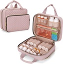 Damero Pill Bottiglia Organizer Bag, Organizzatore di Borse di Medicina, Organizzatore di Medicina e Stoccaggio per Pillole, Vitamina, Olio di Pesce, Integratori Medici per Donne e Uomini, Rosa Misty