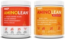 RSP NUTRITION Vegan AminoLean Pre Workout Energy (Mango 25 Serve) con AminoLean Recovery Post Workout Boost (Blood Orange 30 Servings)