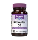 Bluebonnet Nutrition B Complex 50 capsule vegetali, Spettro completo completo, Vitamina B6, B12, Biotina, Folate, Vegan, Vegetariano, Gluten Free, Soy Free, Milk Free, Kosher, 50 capsule vegetali