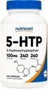 Nutricost 5-HTP 100mg, 240 Capsule Vegetariani (5-Hydroxytryptophan) - Non-GMO & Gluten Free