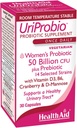 HealthAid UriProbio – 50 miliardi di CFU Probiotico femminile con Prebiotico, Mirtillo, D-Mannose, Vitamina D3 & B6 | Supporta Tratto urinario & Benessere digestivo, Acido & Bile Resistant, Vegan