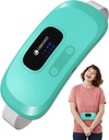 Riscaldatore portatile CooCo per Cinture periodiche, Cintura a vita senza cordone per Cintura mestruale, 3S Pad di calore rapido con 4 livelli di calore e 4 modalità di vibrazione, Regali per Ragazza delle donne, Verde
