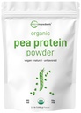 Micro Ingredienti Nord America Crescita, Polvere di proteine di pea organica, 1KG (2.2 Pounds) | Proteine vegane a base vegetale, Integratore di proteine senza carne, Ricco di aminoacidi a catena ramificata | Non OGM, Soy Free