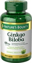 Natura Bounty Ginkgo Biloba, Supporta la funzione sana del cervello, Integratore di erbe, 60 Mg, 200 capsule