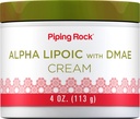 Piping Rock Alpha Lipoic Acid | 4 oz | con DMAE Cream | Idratazione e assemblaggio per viso & pelle | Non OGM, Gluten Free