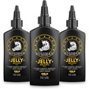 Bossman Jelly Beard olio per gli uomini - 3 Pack (12 oz in totale, profumo d'oro) – Ammorbidisce, idrata e condizioni con ingredienti naturali