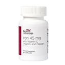 Vantaggio Bariatrico Ferro da stiro 45 mg con vitamina C, Thiamin e Rame per l'assorbimento e l'utilizzo aumentati, facilmente digeribile per i pazienti di chirurgia gastrica e Gastrectomy Maniche - 60 Conte