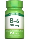 La verità della natura B6 Vitamina | 100mg | 100 compresse | Vegan, Non OGM & Gluten Supplemento gratuito