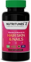 Pelle per capelli e Vitamine per Unghie–Biotin & Collagen Formula con Vitamine B, Zinco & Selenio – Promuove la resistenza dei capelli, l'idratazione della pelle & Nail Health – 120 Softgels