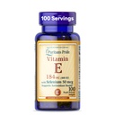 Puritan's Pride Vitamin E 184mg (400 IU) con Selenium 50mcg, supplemento di vitamina per il sistema immunitario e il supporto sanitario antiossidante, alimentazione di 3 mesi, 100 Softgel a rilascio rapido