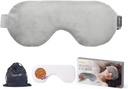 Maschere per occhi asciutti di lusso riscaldate per occhi secchi con flesso e lavanda, Compressore per occhio caldo a microonde Calore umido calore, Maschera per occhi acuti per dormire, Caldo Stye Eye Compress for Puffy Eyes, Dark Circles (Gray)