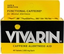 Vivarin Caffeina Alertness Aid, Tablets 40 ea (Pacchetto di 6)