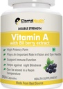 Eterna.l-Health Vitamina A (doppia resistenza) con estratti di mirtillo e estratti di palmitato di retinyl- Forma ad alta potenza - Supporta la visione sana e la crescita sana – 90 capsule di veg