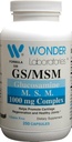 Wonder Labs Glucosamine/MSM, aiuta a promuovere la rigenerazione del cartilage e le articolazioni sane - 250 capsule