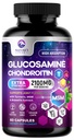 Glucosamina Chondroitin MSM Joint Supplement 2100mg - con Glucosamine Sulfate, Turmeric, Boswellia, Quercetin & Bromelain – Flessibilità Extra Strength della natura, Mobilità & Joint Support, 60 Capsule