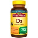 Vitamina D3 2000 IU (50 mcg), Integratore di vitamina D per Bone, denti, supporto per la salute muscolare e immunitaria, 100 compresse, alimentazione di 100 giorni
