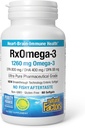 Fattori naturali RxOmega-3, supporto naturale per la salute del cuore con DHA e EPA, supplemento giornaliero dietetico, 60 Softgels