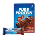 Pure Protein Bars, High Protein, Snack Nutritious per sostenere l'energia, basso zucchero, senza glutine, cioccolato Deluxe, 1,76 oz., Confezione da 4
