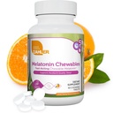 Zahler Melatonin 5mg compresse - Melatonina masticabile veloce 5 mg compresse - Delicious Orange Flavor - Supporti sonno riposante e di qualità - Kosher Non OGM Made in USA Integratore alimentare, 60 Conte
