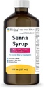 Rising Health Lassativo vegetale naturale - Senna Sennosides Syrup 8.8mg/5ml - Rilievo di costipazione - Sapore di cioccolato - Rispetto al Sirup Senokot®