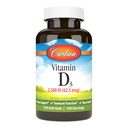 Carlson - Vitamina D3, 2500 IU (62,5 mcg), Supporto Immune, Salute Bone, Salute Muscolare, Cholecalciferol, Integratori di Vitamina D3, Vitamina D3 Soft Gel, 150 Softgels