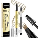 2 in 1 Matita del sopracciglio a lunga durata e Gel del sopracciglio di Brow Up-Grade, Shades marrone chiaro e marrone (3 #Dark Brown)