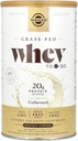 Solgar Grass Fed Whey to Go Protein Powder Unflavored, 11.2 oz - 20g di Grass-Fed Protein da New Zealand Cows - Great Tasting & Mixes Easily - Supporta la forza & Recovery - Non-GMO, 13 Servings