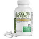 Bronson L-Lysine Defense Immune Support Complex 1500 MG L-Lysine Plus Olive Leaf, Aglio, Vitamina C e Zinco - Non OGM, 90 Capsule Vegetariani
