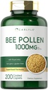 Carlyle Bee Pollen Supplemento | 1000mg | 200 Caplets | con Royal Jelly e Bee Propolis | per gli uomini e le donne | Vegetariano, Non OGM, Gluten Free