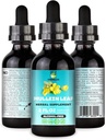 Estratto di foglie di mulla di erbe di Undelio - Tintura organica e senza alcool per il respiratorio, polmone, sonno e supporto digestivo - Non-OGM, Vegan - 2 fl. Oz per la salute immunitaria &amp; Detox polmonare