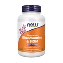 NOW Integratori alimentari, Glucosamina & MSM (GreenGrown® Glucosamine), Vegetariano, 120 capsule di Veg