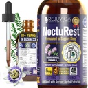 NoctuRest Natural Sleep-Aid con Valeriana e Melatonina - Formula liquida all-Naturale per assorbimento 2X - Magnesio, L-teanina & More