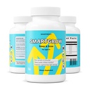 SMARTGROW 5-in-1 Promuovere il forte Bones Eye & Health Calcium, la vitamina D3, gli aminoacidi – Sleep Aid, il supporto immunitario, la salute del cervello e dell'occhio – 90 capsule